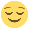 안면 얼굴 Emoji 😌 image - EmojiTwo style