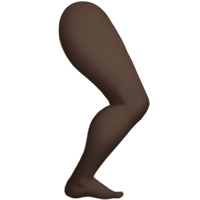 Leg: Dark Skin Tone