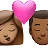 Kiss: Woman, Man, Medium Skin Tone, Medium-Dark Skin Tone