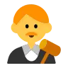 Man Judge Emoji 👨‍⚖️ image - Tossface style