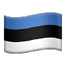 Flag: Estonia Emoji 🇪🇪 image - Apple style