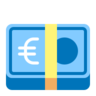 Banknote mit Eurozeichen Emoji 💶 image - Microsoft Classic 2D style