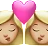 Kiss: Woman, Woman, Medium-Light Skin Tone
