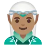 Man Elf: Medium Skin Tone Emoji 🧝🏽‍♂️ image - Google Noto Color style