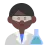 Man Scientist: Dark Skin Tone