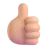 Thumbs Up: Medium-Light Skin Tone