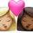 Kiss: Woman, Woman, Medium-Light Skin Tone, Medium-Dark Skin Tone