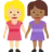 Women Holding Hands: Medium-Light Skin Tone, Medium-Dark Skin Tone