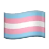 Transgender Flag Emoji 🏳️‍⚧️ image - Apple style