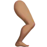 Leg: Medium Skin Tone Emoji 🦵🏽 image - Apple style