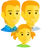 Family: Man, Man, Girl