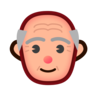 Old Man: Medium-Light Skin Tone Emoji 👴🏼 image - Emojidex style