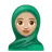 Woman With Headscarf: Medium-Light Skin Tone