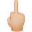 Middle Finger: Medium-Light Skin Tone