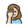 Woman Facepalming: Light Skin Tone Emoji 🤦🏻‍♀️ image - OpenMoji style