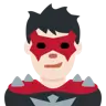 Man Supervillain: Light Skin Tone Emoji 🦹🏻‍♂️ image - Twitter / X (Twemoji) style