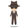 Person In Suit Levitating: Medium-Light Skin Tone Emoji 🕴🏼 image - EmojiTwo style