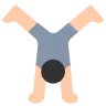 Person Cartwheeling: Light Skin Tone Emoji 🤸🏻 image - Tossface style