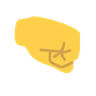 Emoji Jobbra néző ököl 🤜 image - Skype style