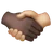 Handshake: Medium-Light Skin Tone, Dark Skin Tone