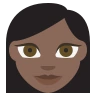 Woman: Dark Skin Tone Emoji 👩🏿 image - EmojiTwo style