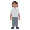 Person Standing: Medium Skin Tone Emoji 🧍🏽 image - Tossface style