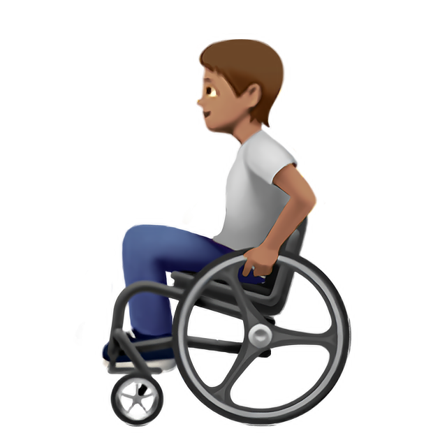 Person In Manual Wheelchair: Medium Skin Tone