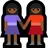 Women Holding Hands: Medium-Dark Skin Tone