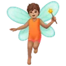 Fairy: Medium Skin Tone Emoji 🧚🏽 image - Samsung style