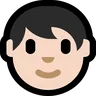 Person: Light Skin Tone Emoji 🧑🏻 image - Microsoft Windows 10 Segoe UI Emoji style