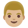 Man: Medium-Light Skin Tone Emoji 👨🏼 image - Google Noto Color style