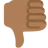Thumbs Down: Medium-Dark Skin Tone