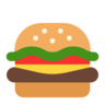 汉堡 Emoji 🍔 image - Microsoft Classic 2D style