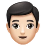 Man: Light Skin Tone Emoji 👨🏻 image - Huawei Harmony OS style