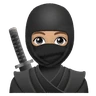 Ninja: Medium-Light Skin Tone Emoji 🥷🏼 image - Huawei Harmony OS style