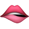Biting Lip Emoji 🫦 image - Apple style