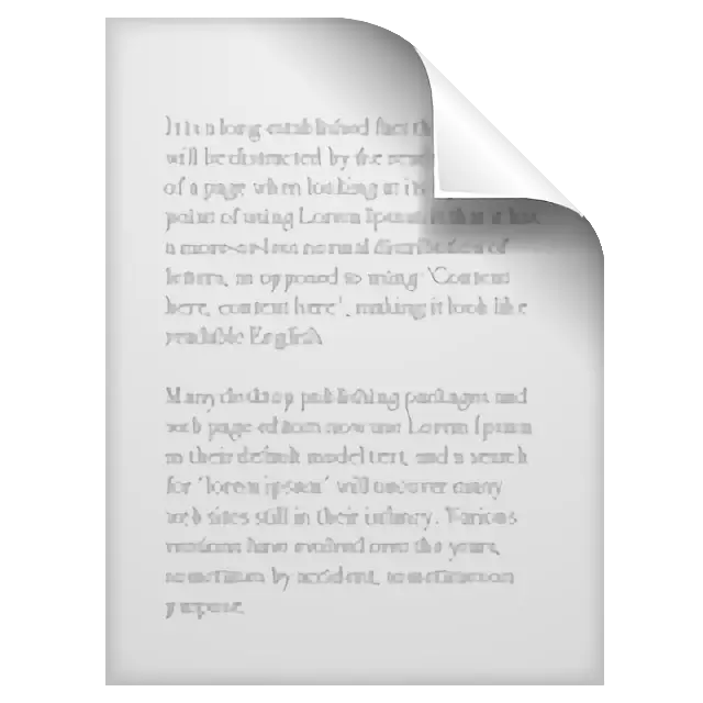 Page Facing Up