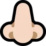 Nose: Light Skin Tone Emoji 👃🏻 image - Microsoft Windows 10 Segoe UI Emoji style