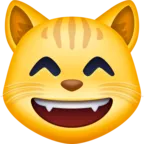 Grinning Cat With Smiling Eyes