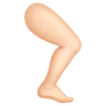 Leg: Light Skin Tone Emoji 🦵🏻 image - Huawei Harmony OS style