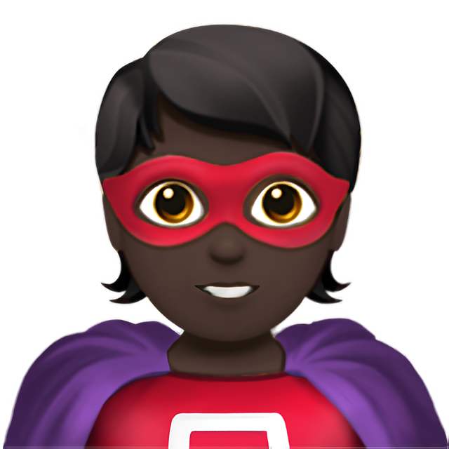 Superhero: Dark Skin Tone