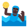 Man Playing Water Polo: Dark Skin Tone Emoji 🤽🏿‍♂️ image - Microsoft Classic 2D style