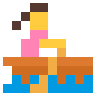 Woman Rowing Boat Emoji 🚣‍♀️ image - SerenityOS style