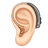 Ear With Hearing Aid: Light Skin Tone