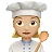 Woman Cook: Medium-Light Skin Tone