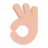 Ok Hand: Medium-Light Skin Tone