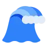 Fala wodna Emoji 🌊 image - Tossface style