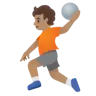 Person Playing Handball: Medium Skin Tone Emoji 🤾🏽 image - Google Noto Color style