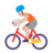 Person Biking: Medium-Light Skin Tone