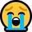 큰 소리로 우는 얼굴